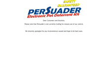 Tablet Screenshot of persuader.co.za